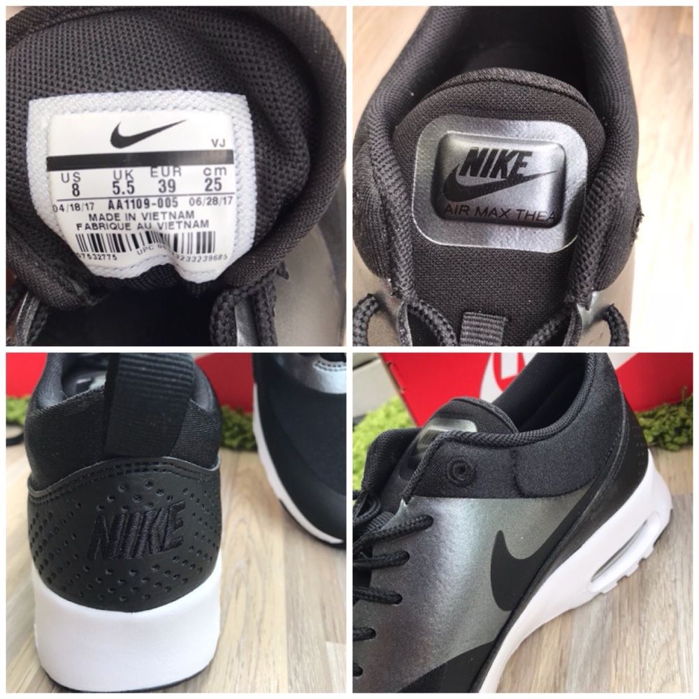NWT Nike Air Max Thea Knit Black WMNS - Picture 8 of 8